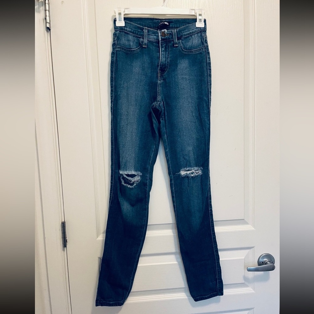 Blue Distressed Women Jeans